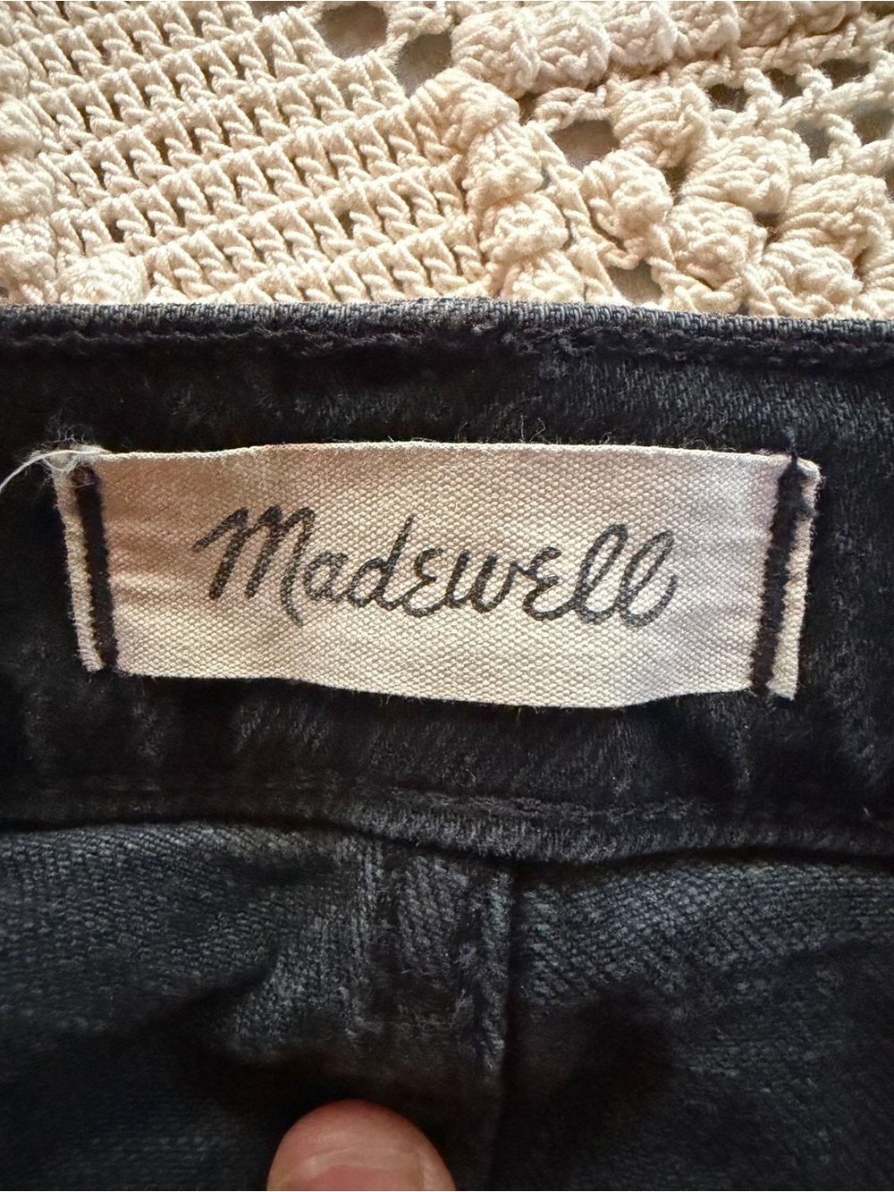 Madewell Black Wide-Leg High-Rise Jeans - Picture 3 of 4